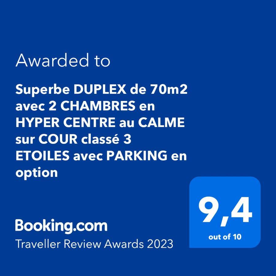 Superbe Duplex De 70M2 Avec 2 Chambres En Hyper Centre Au Calme Sur Cour Classe 3 Etoiles Avec Parking En Option La Rochelle  Dış mekan fotoğraf
